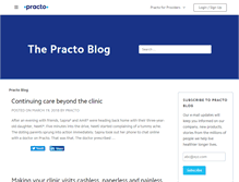 Tablet Screenshot of blog.practo.com